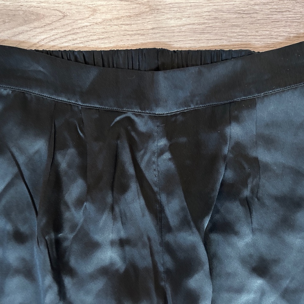 Etam Wide Leg Elastic Waist Black Pajama Bottoms  Size Medium - Picture 2 of 6